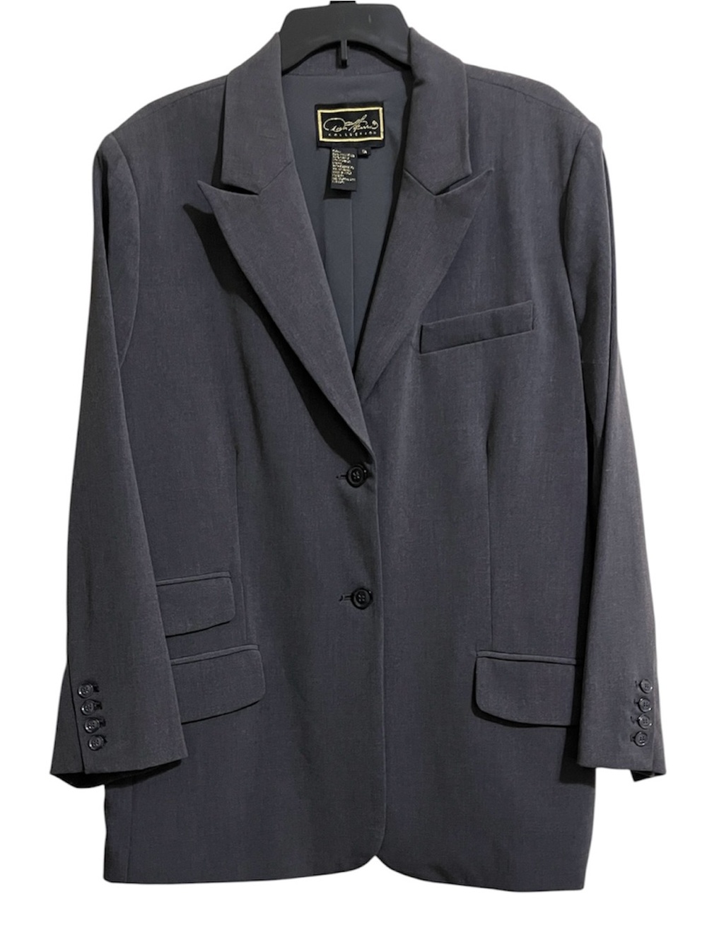 NWT Diane Gilman Collection Women’s Charcoal Tailored Jacket 1X Flap Pocket